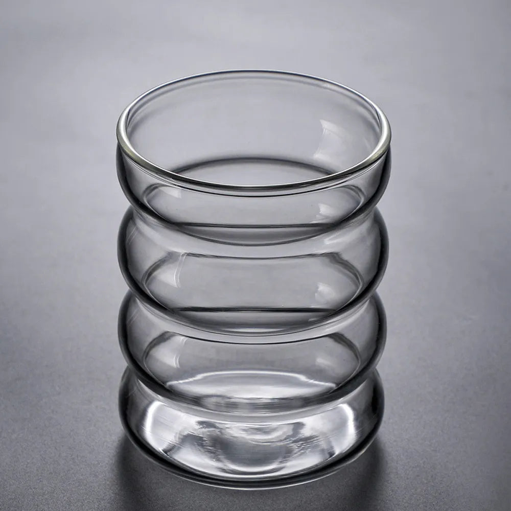 WAVE SHAPE GLASS CUP – Trendy Carousel